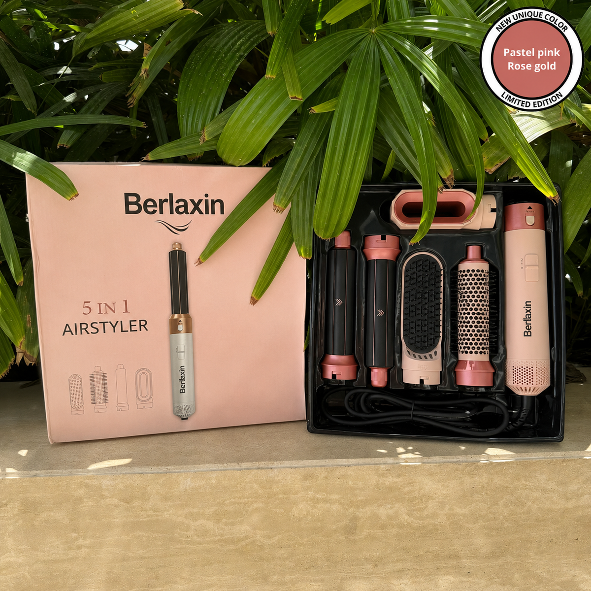 BERLAXIN® 5-IN-1 FÖHNBORSTEL + 3 GRATIS CADEAUS