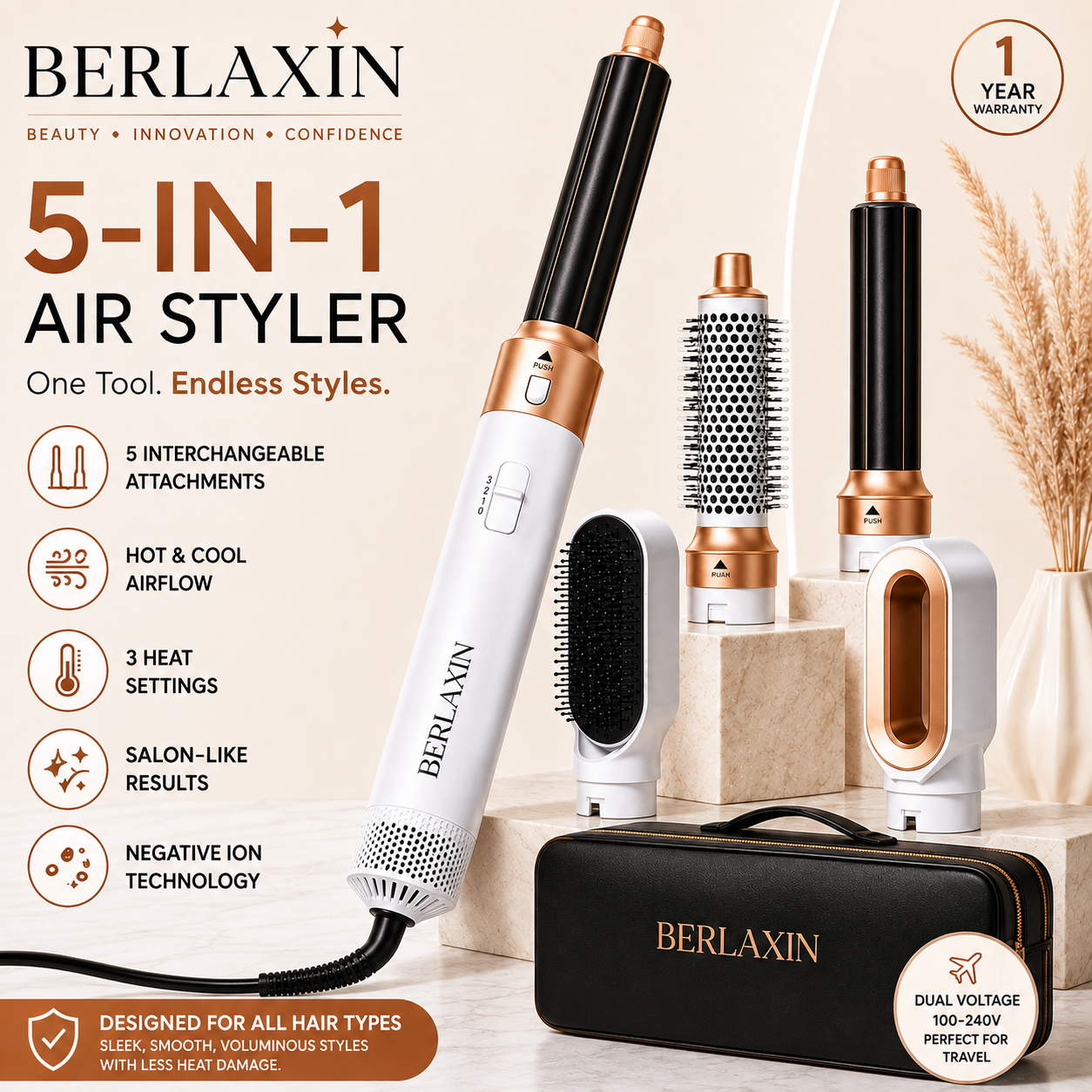 Berlaxin™ AirStyle 5-in-1 Hair Styler