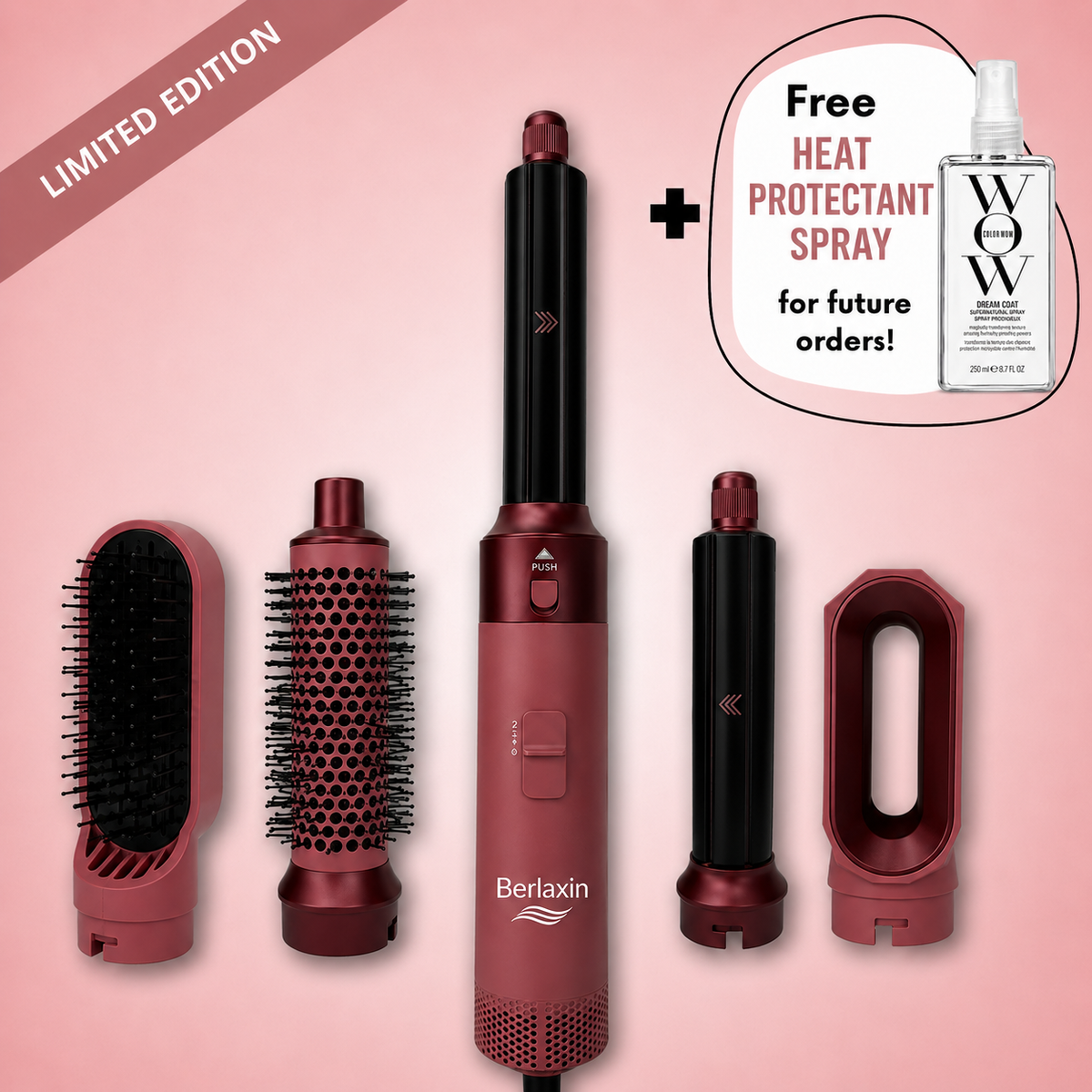 BERLAXIN® 5-IN-1 FÖHNBORSTEL + 3 GRATIS CADEAUS